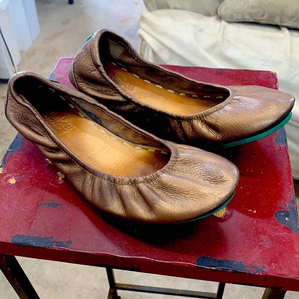 Tieks Metallic Bronze Slip on Flats
